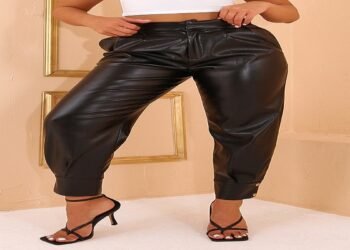 Cuffed-Leather-Pants